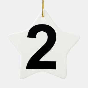 2 CERAMIC TREE DECORATION