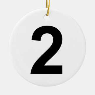 2 CERAMIC TREE DECORATION