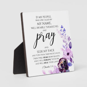 2 Chronicles 7:14 If My People Pray Christian Plaque