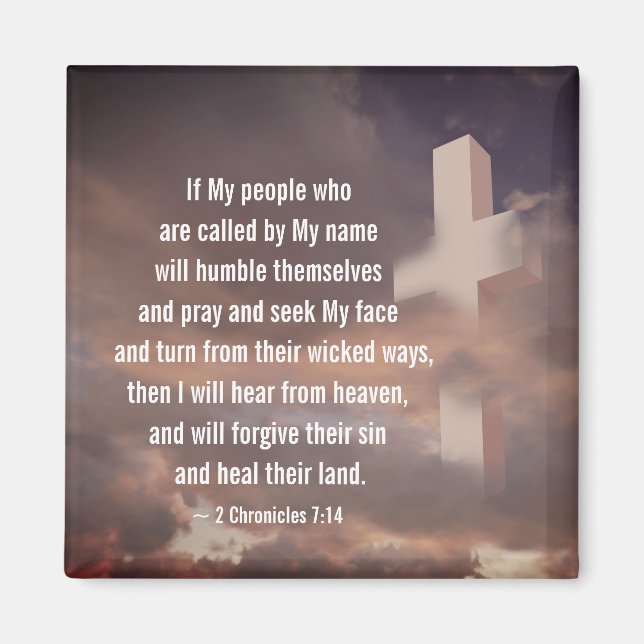 2 Chronicles 7:14 If My People will Pray Magnet (Front)