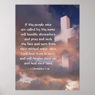 2 Chronicles 7:14 If My People will Pray Poster