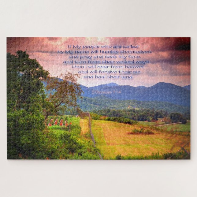 2 Chronicles 7:14 Jigsaw Puzzle (Horizontal)