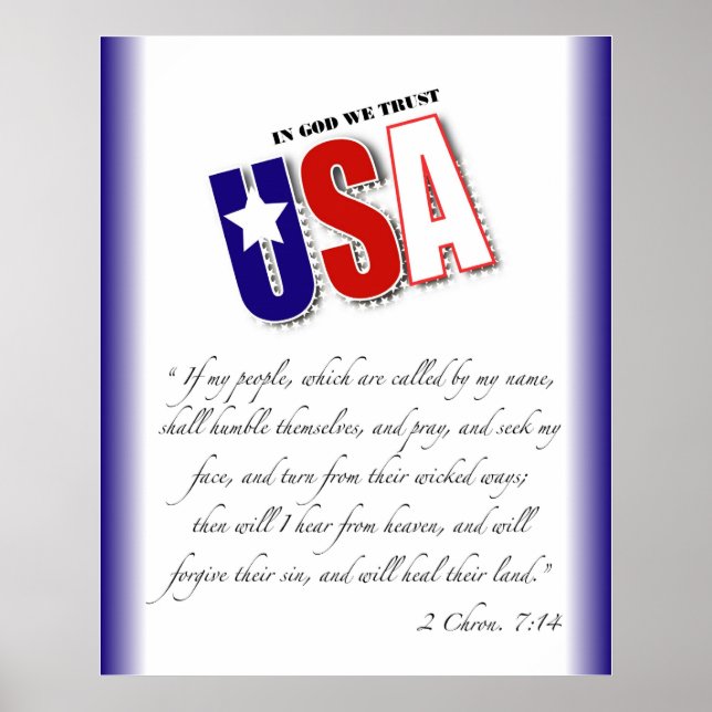 2 Chronicles 7:14 poster (Front)