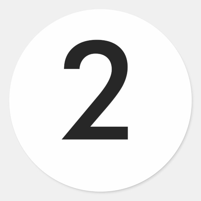 2 CLASSIC ROUND STICKER (Front)