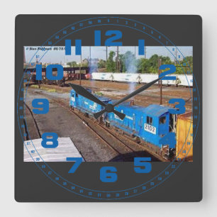 2 Conrail SW-1001's Square Wall Clock