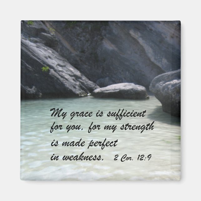 2 Cor. 12:9 Magnet (Front)
