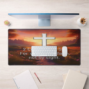 2 Corinthian 5:7 Desk Mat