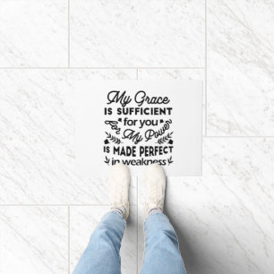 2 Corinthians 12:9 – My Grace Is Sufficient Art Doormat