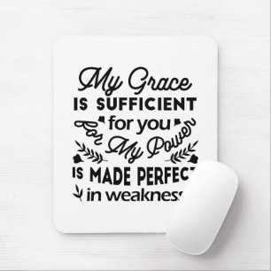2 Corinthians 12:9 – My Grace Is Sufficient Art Mouse Mat