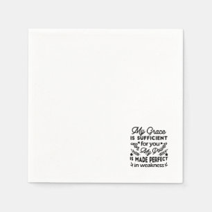 2 Corinthians 12:9 – My Grace Is Sufficient Art Napkin