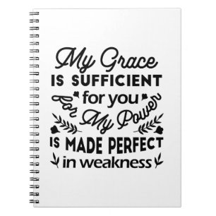 2 Corinthians 12:9 – My Grace Is Sufficient Art Notebook