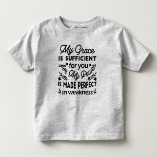 2 Corinthians 12:9 – My Grace Is Sufficient Art Toddler T-Shirt