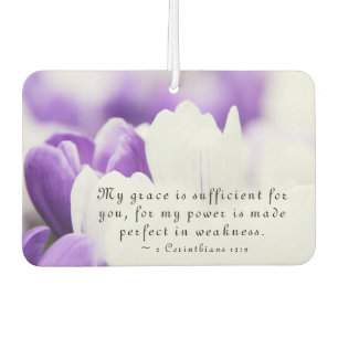 2 Corinthians 12:9 My Grace is Sufficient for You Car Air Freshener