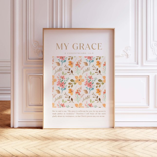 2 Corinthians 12:9 My grace is sufficient for you Poster (Creator Uploaded)