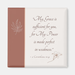 2 Corinthians 12:9 My Grace is Sufficient Magnet