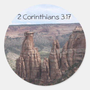 2 Corinthians 3:17 Colorado Nat'l Monument Sticker