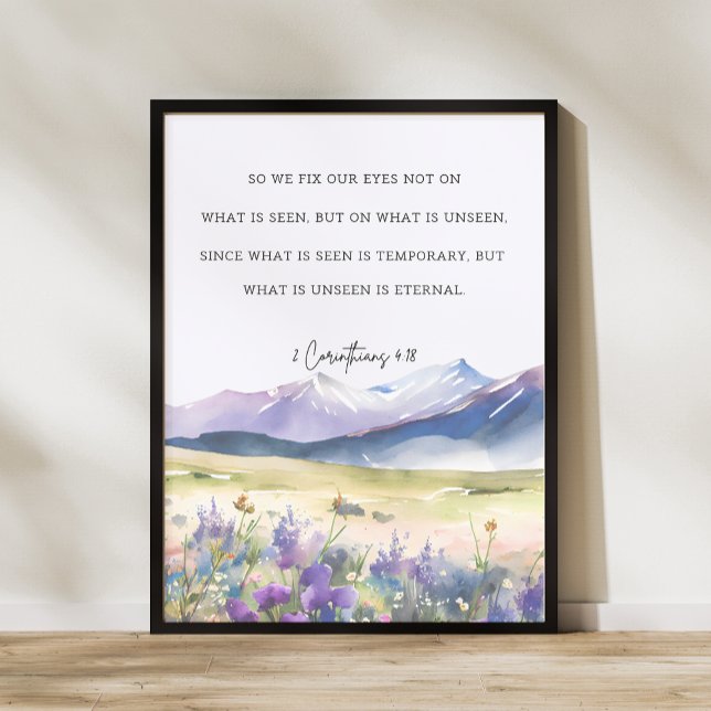 2 Corinthians 4:18, Bible Verse Wall Art (Creator Uploaded)