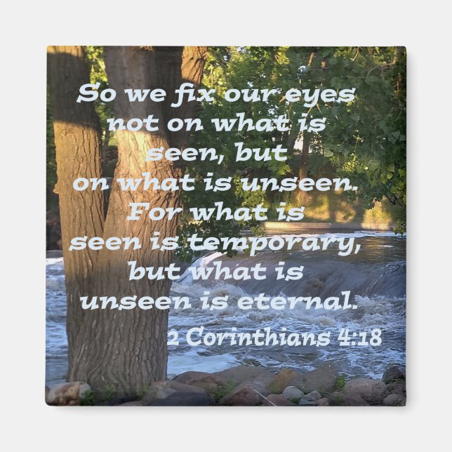 2 Corinthians 4:18 Magnet (Front)