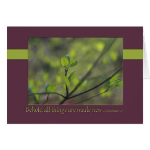 2 Corinthians 5:17 Behold all things are made new