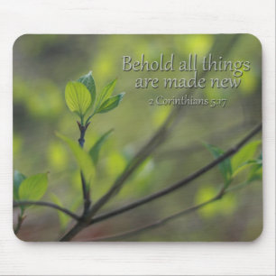 2 Corinthians 5:17 Behold all things new Mouse Mat