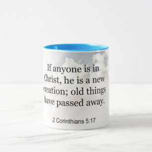 2 Corinthians 5:17, Bible verse, Mug