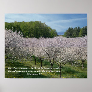 2 Corinthians 5:17 Christian Poster