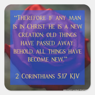 2 Corinthians 5:17 Redeeming the Beast Stickers
