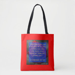 2 Corinthians 5:17 Redeeming the Beast Tote Bag