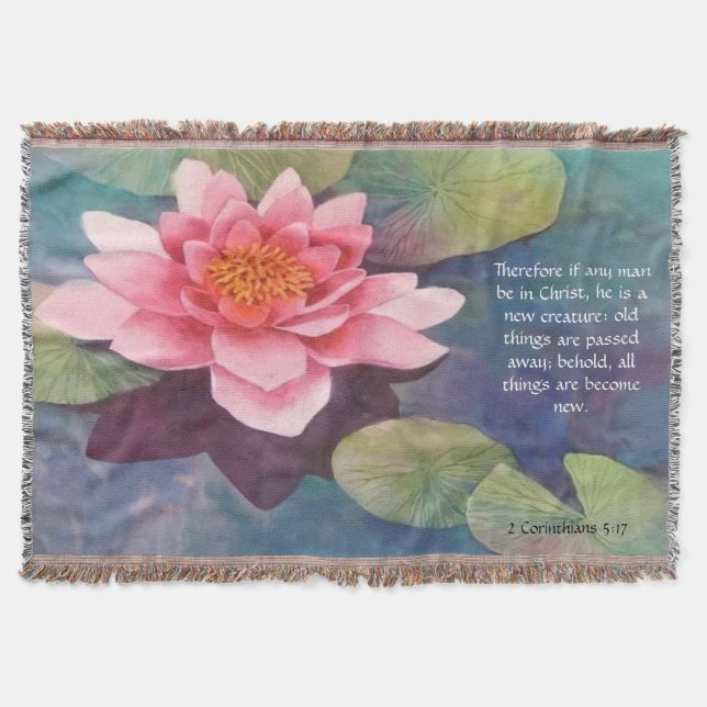 2 Corinthians 5:17  Throw Blanket (Front)