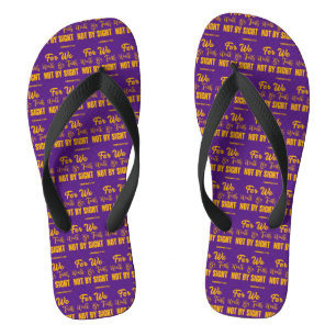2 Corinthians 5:7 Bible Verse KJV Purple Unisex Flip Flops