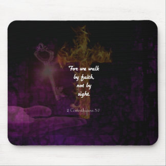 2 Corinthians 5:7 Bible Verse Quote About Faith Mouse Mat