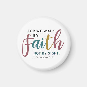 2 Corinthians 5:7 Faith Anchor We Walk By Faith Magnet