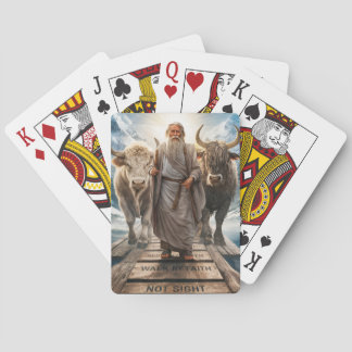 2 Corinthians 5:7 Faith Over Sight, Trust in God Playing Cards