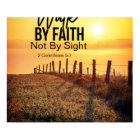 2 Corinthians 5:7 Walk by Faith Bible Verse Sunset
