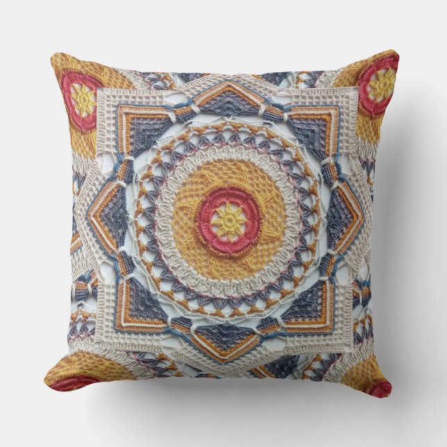 2, Crochet Home Decor Designs Cushion (Front)