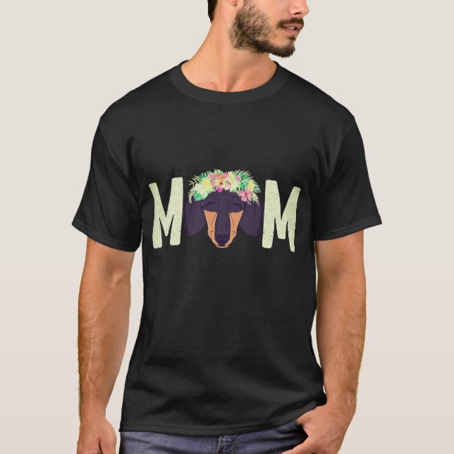 2 Dachshund Mum T-Shirt (Front)