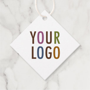 2" Diamond Shape Hang Tags with String Custom Logo