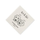 2 Dogs Doodle Drawing We do too Wedding 