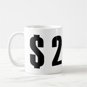 2 dollars coffee mug