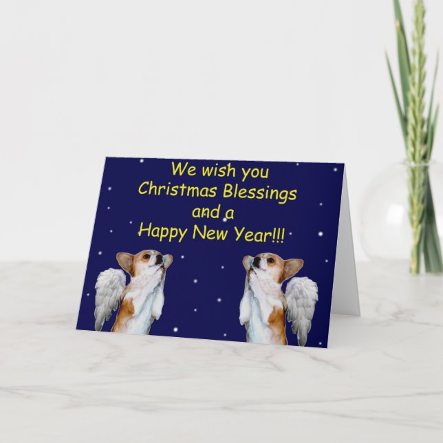 2 Dott Angels Christmas Blessings Card (Front)