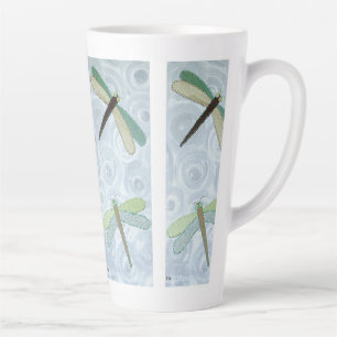 2 Dragonflies #1 Latte Mug