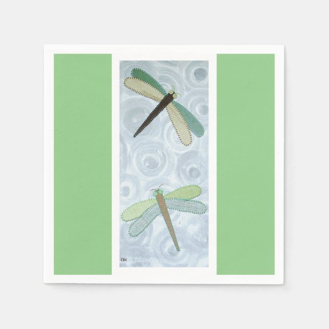 2 Dragonflies #1 Napkin (Front)