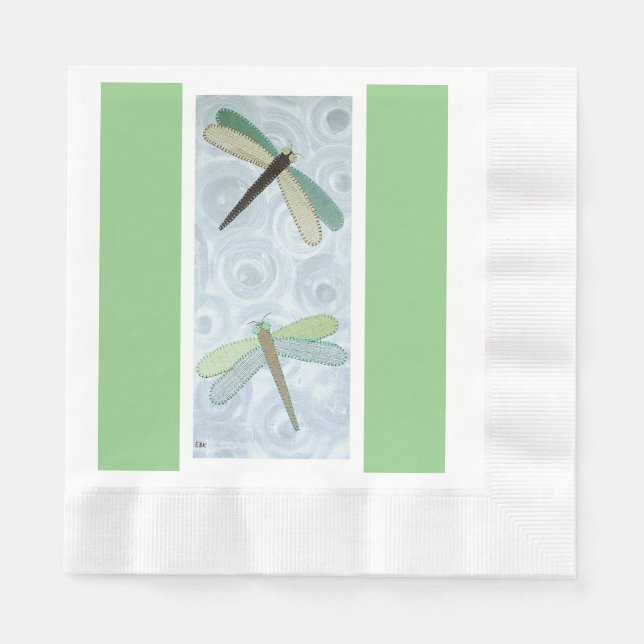 2 Dragonflies #1 Napkin (Front)
