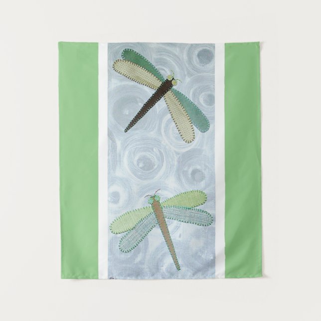 2 Dragonflies #1 Tapestry (Front)