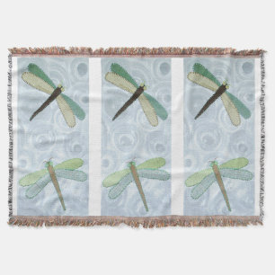 2 Dragonflies #1 Throw Blanket
