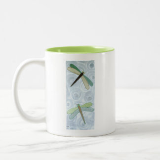 2 Dragonflies #1 Two-Tone Coffee Mug