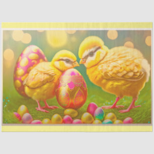 2 Easter Chicken And Eggs Collection Tissue Paper