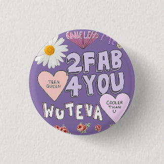 2 Fab 4 You 3 Cm Round Badge