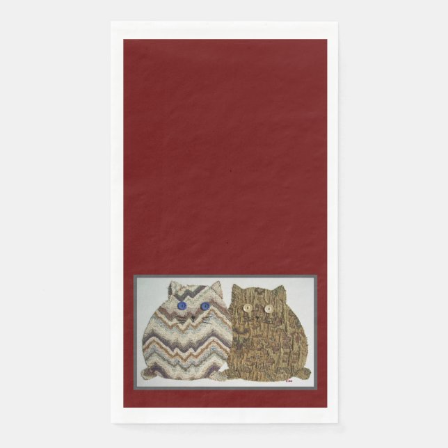 2 Fat Cats #1 Napkin (Front)