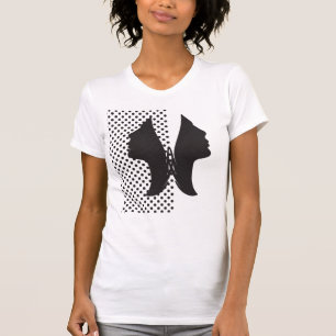2 Female Faces Butterfly Tshirt